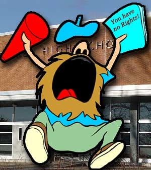 Cartoon figure screaming. Click for recording.